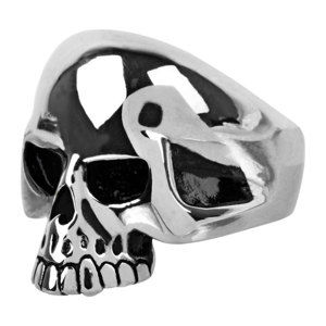 prsten INOX - skull w/teethout - FR1047 12