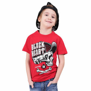 tričko dětské BLACK HEART - SPEEDY - RED - 9589 XL