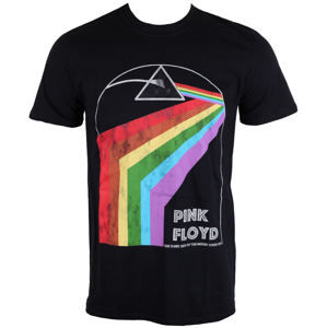 Tričko metal ROCK OFF Pink Floyd Dark Side of the Moon 1972 Tour černá