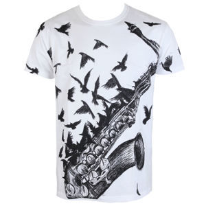 tričko ALISTAR Sax&Crows černá bílá XL