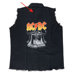 košile pánská bez rukávů (vesta) AC/DC - HELLS BELLS - RAZAMATAZ - POŠKOZENÁ - MA193