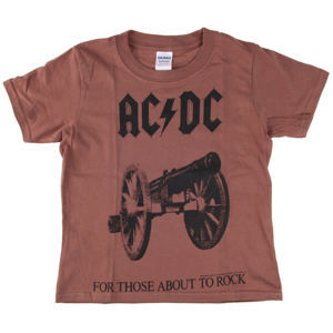 tričko metal LOW FREQUENCY AC-DC For Those About To Rock černá červená M