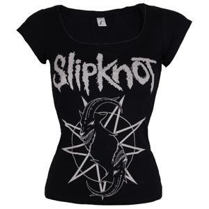 Tričko metal ROCK OFF Slipknot Goat Star Logo černá S