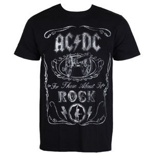 Tričko metal ROCK OFF AC-DC Canon Swig černá XL