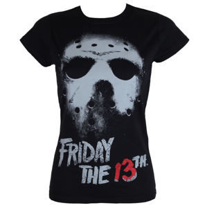 tričko filmové dámské Friday 13th - Black - HYBRIS - WB-5-F13TH006-H63-7-BK