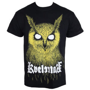 Tričko metal KINGS ROAD Kvelertak Barlett Owl Yellow černá XXL