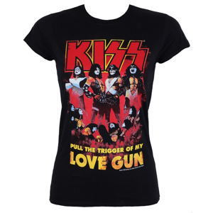 Tričko metal LOW FREQUENCY Kiss Love Gun černá XL