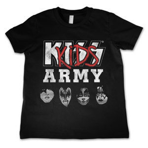 Tričko metal HYBRIS Kiss Army černá XL