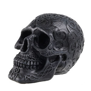 dekorace (pokladnička) - Mystic Ornament Skull - Black - 78/5748
