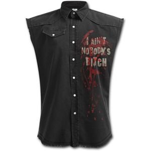 košile bez rukávů pánská SPIRAL - DARYL WINGS - Walking Dead Stone - G006M602