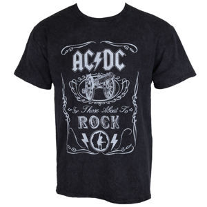 Tričko metal ROCK OFF AC-DC Cannon Swig černá XL