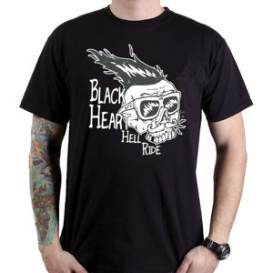 tričko street BLACK HEART HELL RIDE černá XXL