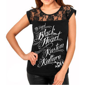 tričko street BLACK HEART KUSTOM KULTURE černá L