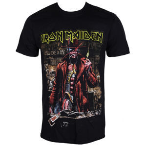Tričko metal ROCK OFF Iron Maiden Stranger Sepia černá XL