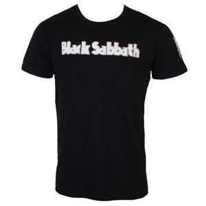 Tričko metal ROCK OFF Black Sabbath Logo & Daemon černá L
