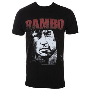 tričko AMERICAN CLASSICS Rambo Red&White černá S