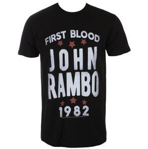 tričko AMERICAN CLASSICS Rambo STARS černá M