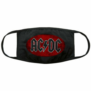 rouška (maska) AC/DC - Oval Logo - Black - ROCK OFF - ACDCMASK05B
