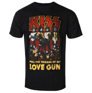 Tričko metal ROCK OFF Kiss Love Gun černá XXL
