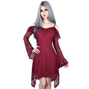 šaty dámské KILLSTAR - Deadly beloved - WINE - KSRA000269 L