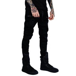 kalhoty plátěné KILLSTAR Diablo Jeans L