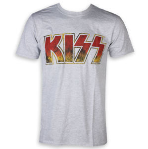 Tričko metal ROCK OFF Kiss Classic Logo černá S