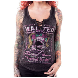 tílko LETHAL THREAT ANGEL MOST WANTED SKULL L
