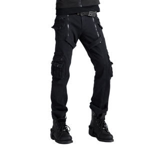 kalhoty gothic PUNK RAVE Black XXL