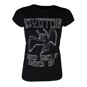 Tričko metal NNM Led Zeppelin USA 1977 černá