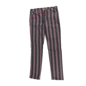 kalhoty (unisex) 3RDAND56th - Stripe Skinny - Blk/Grey - POŠKOZENÉ - MA163