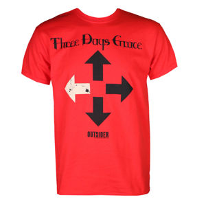 Tričko metal PLASTIC HEAD Three Days Grace OUTSIDER (RED) černá L