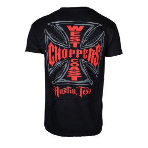 tričko pánské WEST COAST CHOPPERS - CROSS - Solid Black - WCCTS132697ZW