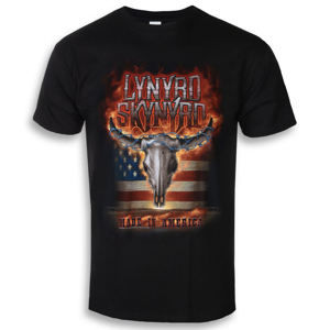 tričko metal LOW FREQUENCY Lynyrd Skynyrd Flaming Skull černá M