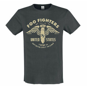 tričko pánské FOO FIGHTERS - ONE BY ONE - CHARCOAL - AMPLIFIED - ZAV210E58_CC M