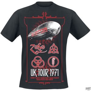 Tričko metal NNM Led Zeppelin UK Tour 1971 černá XL