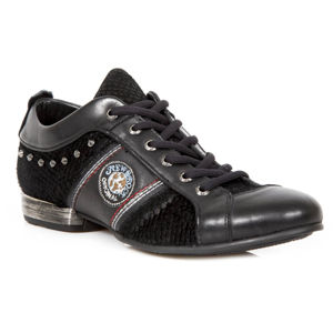 boty kožené NEW ROCK ITALI NEGRO černá 41