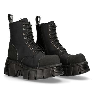 boty kožené NEW ROCK TORDO NEGRO černá 47