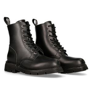 boty kožené NEW ROCK ANILIN NEGRO černá 39