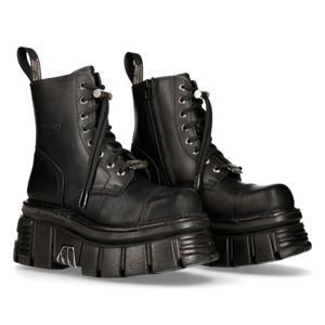 boty kožené NEW ROCK NOMADA NEGRO černá 46