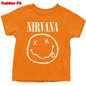 Tričko metal ROCK OFF Nirvana White Smiley černá 4T