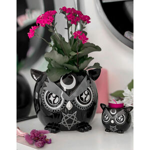 dekorace (květináč) KILLSTAR - Owl - Black - KSRA005836