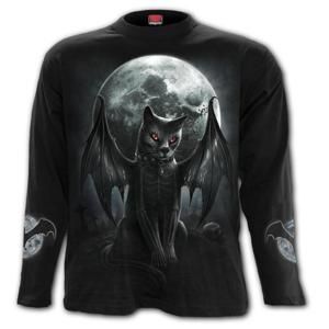 tričko SPIRAL VAMP CAT černá
