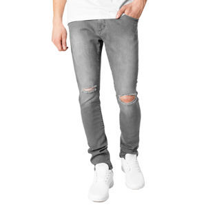 kalhoty jeans URBAN CLASSICS Slim Fit Knee Cut Denim 36