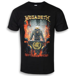 tričko metal PLASTIC HEAD Megadeth NEW WORLD ORDER černá M