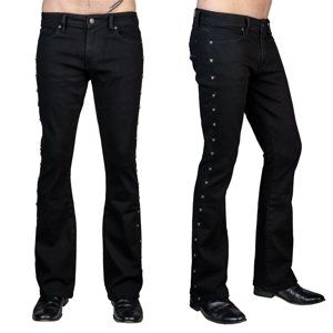 kalhoty pánské (jeans) WORNSTAR - Gauntlet Skull - Black - WSGP-GLTSK