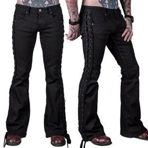 kalhoty pánské (jeans) WORNSTAR - Starchaser - Black Denim Flare Cut - Black - WSP-07-SCKSL