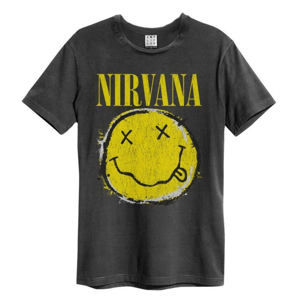 Tričko metal AMPLIFIED Nirvana Worn Out Smiley černá XL