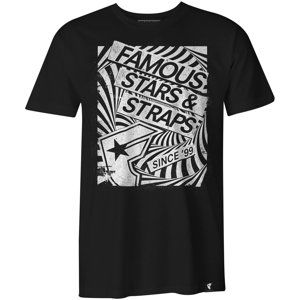 tričko street FAMOUS STARS & STRAPS ZONE černá M