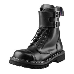 boty kožené STEADY´S 10 dírkové černá 43
