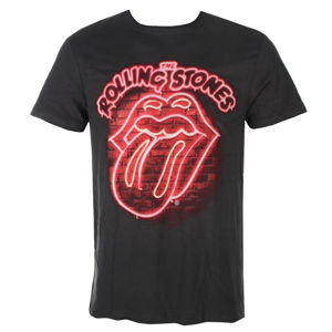 Tričko metal AMPLIFIED Rolling Stones NEON LIGHT černá M